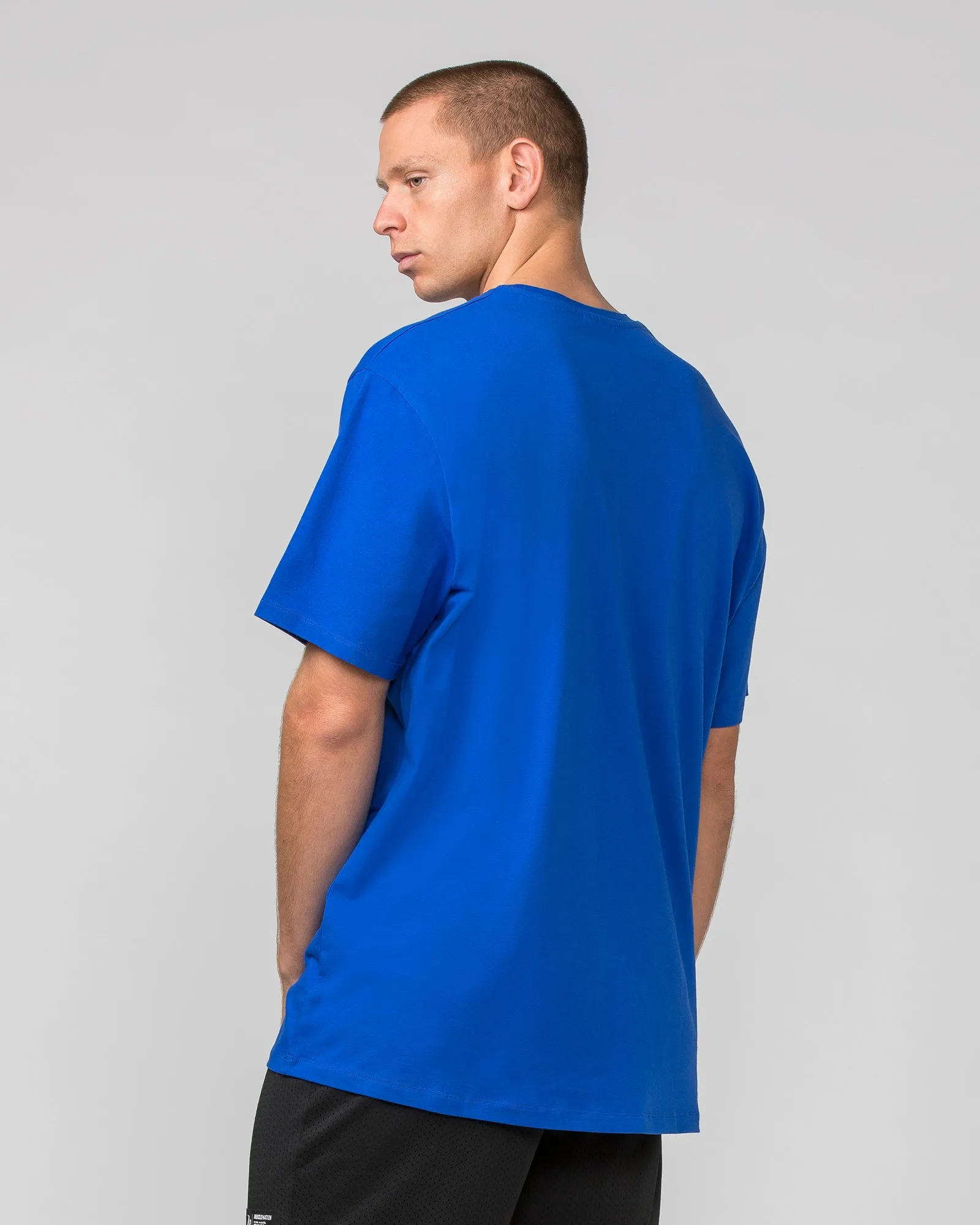 Muscle Nation | Oversized Tonal Tee - Bondi Blue