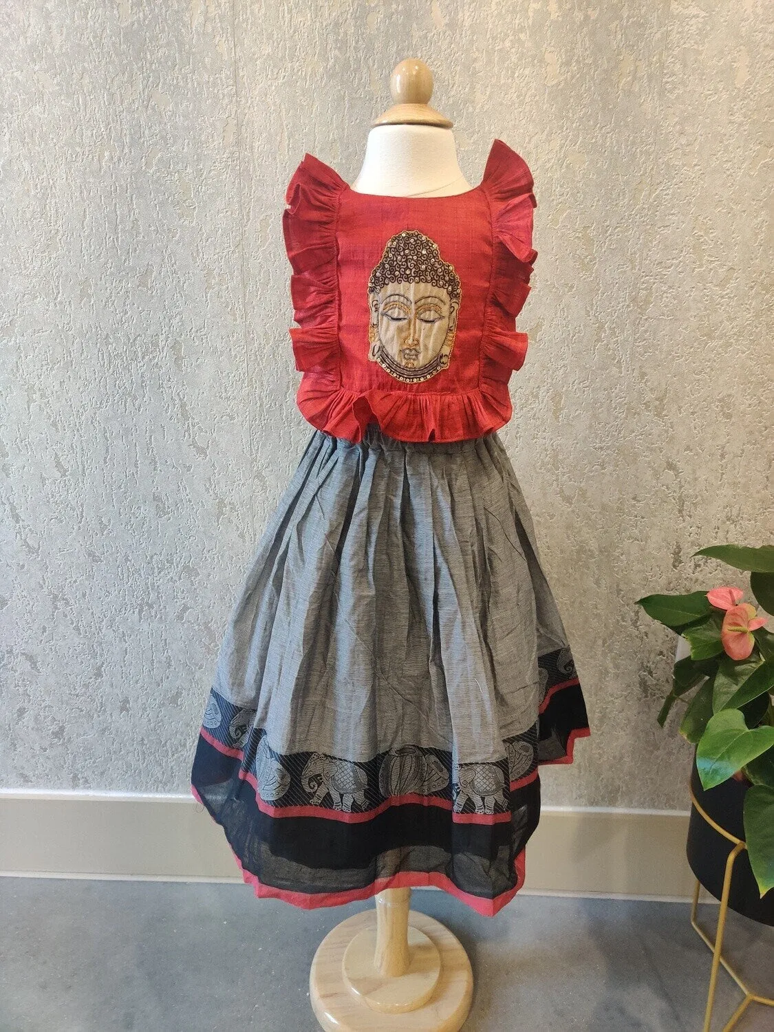 Naraynpet Lehenga Kids Pavada | kids Pattu Langa | Girl Pavada | Baby Girl Dress | Indian Kids Girl Dress | Indian girls Dress [2-4 Years]