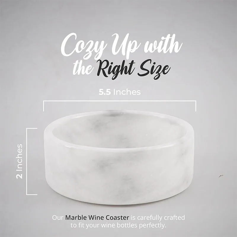 Natural Marble Wine Bottle Coasters - Wine Bottle Coaster-Modern Home Décor Bar