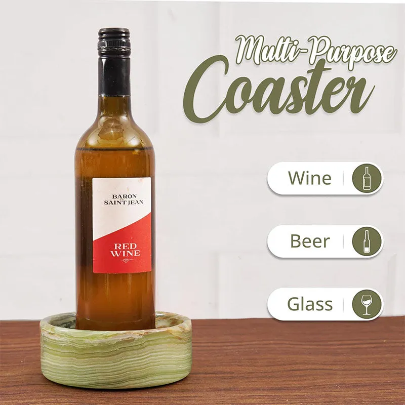 Natural Marble Wine Bottle Coasters - Wine Bottle Coaster-Modern Home Décor Bar