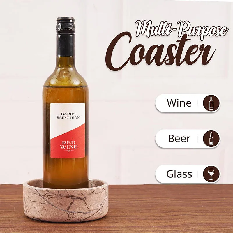 Natural Marble Wine Bottle Coasters - Wine Bottle Coaster-Modern Home Décor Bar