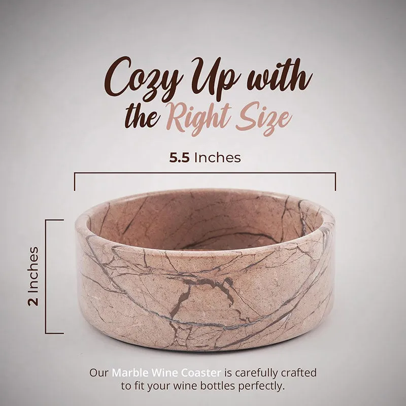 Natural Marble Wine Bottle Coasters - Wine Bottle Coaster-Modern Home Décor Bar