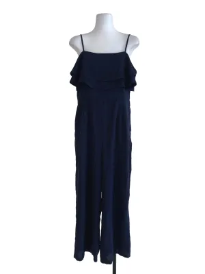 Navy Blue Plain Jumpsuit
