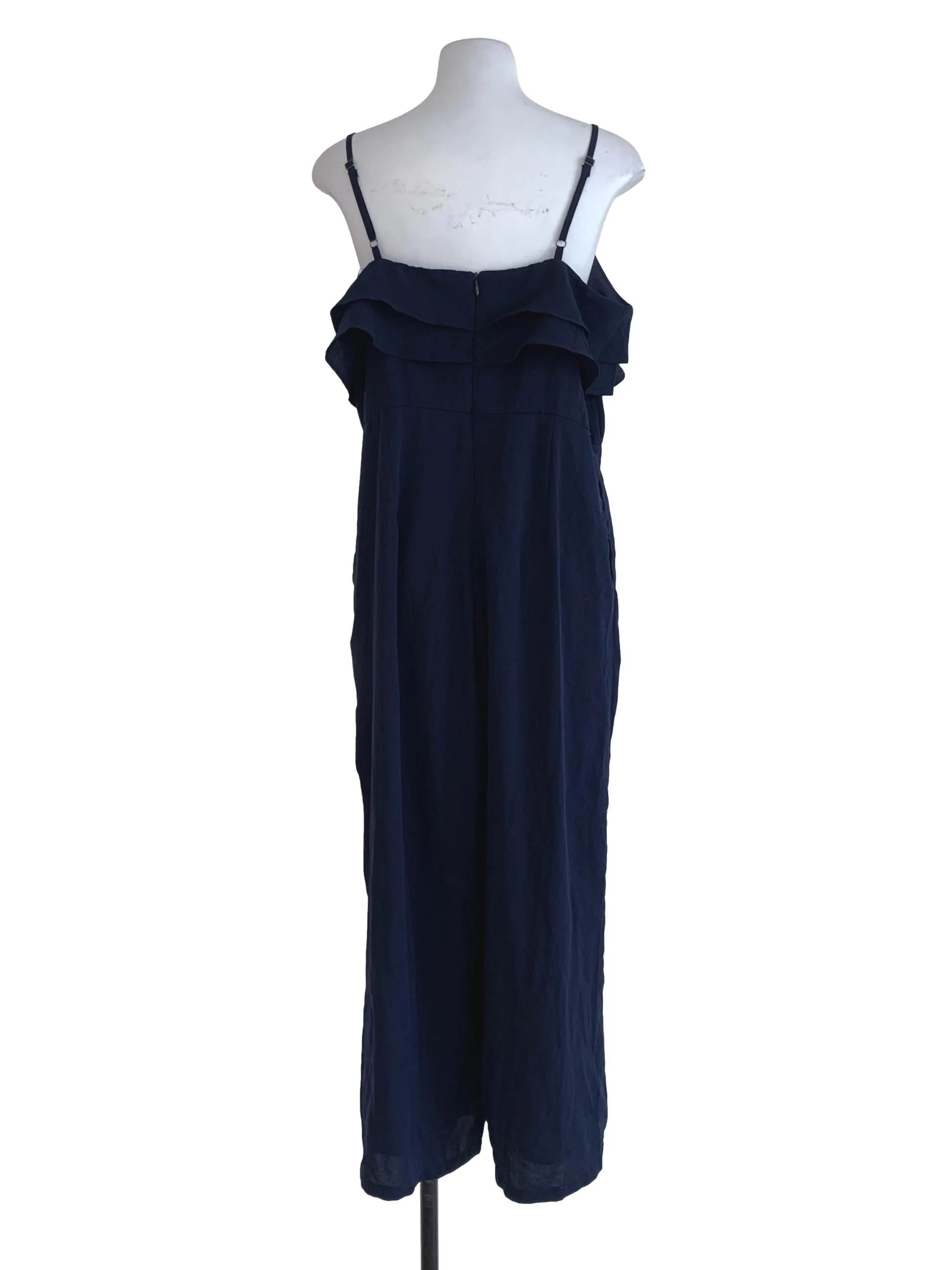 Navy Blue Plain Jumpsuit