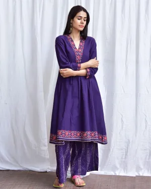 Neelam Handblockprinted Cotton Kurta Set Of 2-Sor