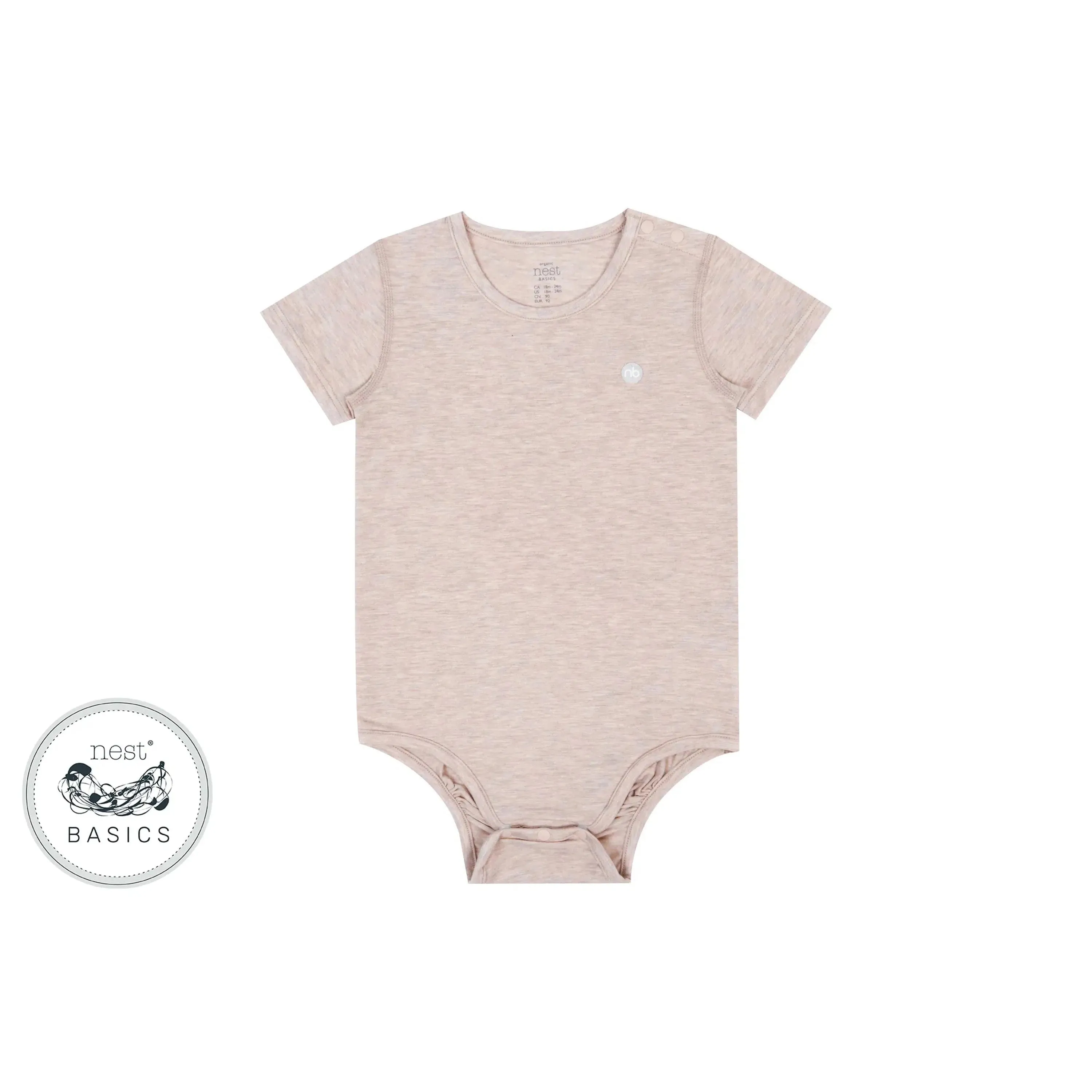 Nest Designs Bamboo Cotton Short Sleeve Onesie