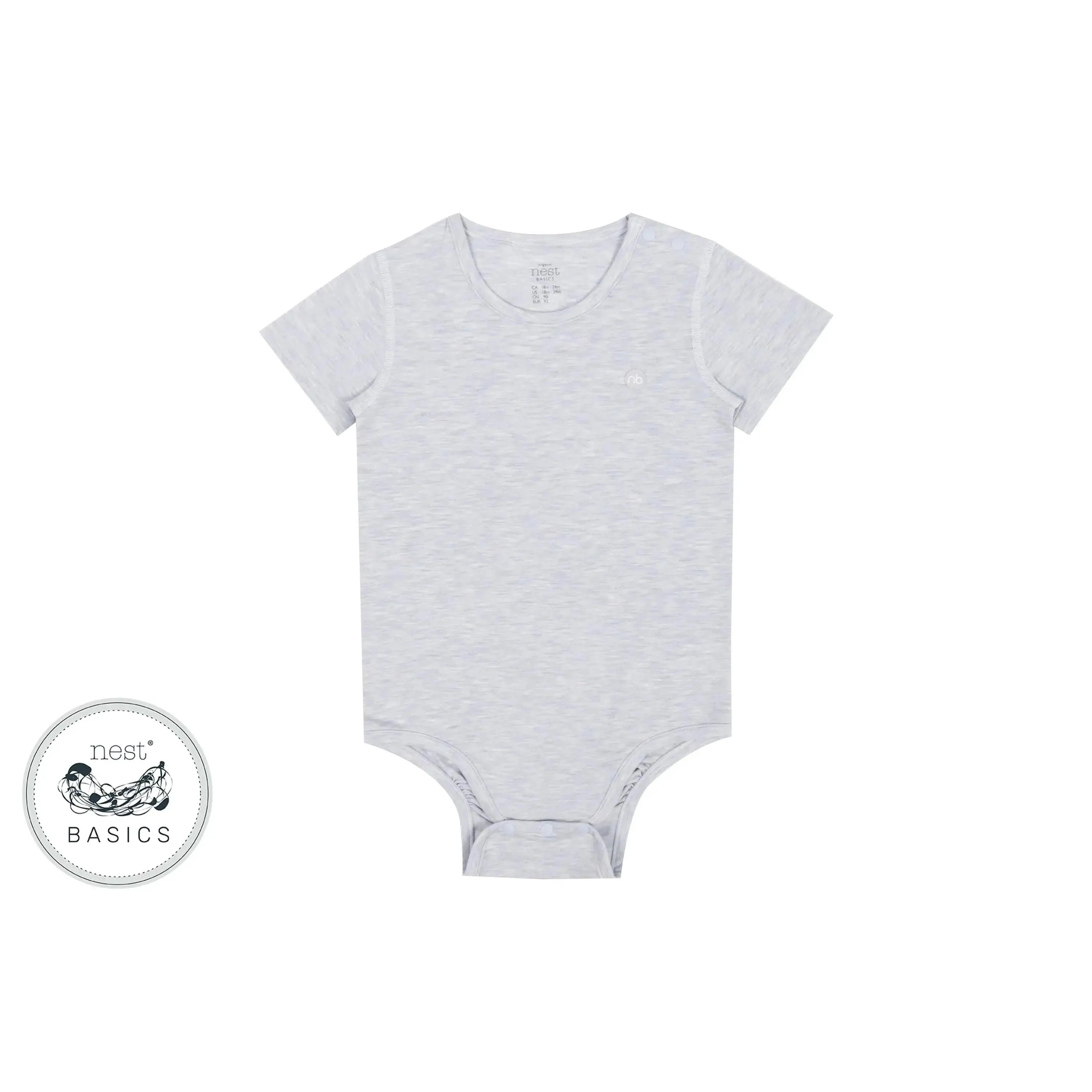 Nest Designs Bamboo Cotton Short Sleeve Onesie