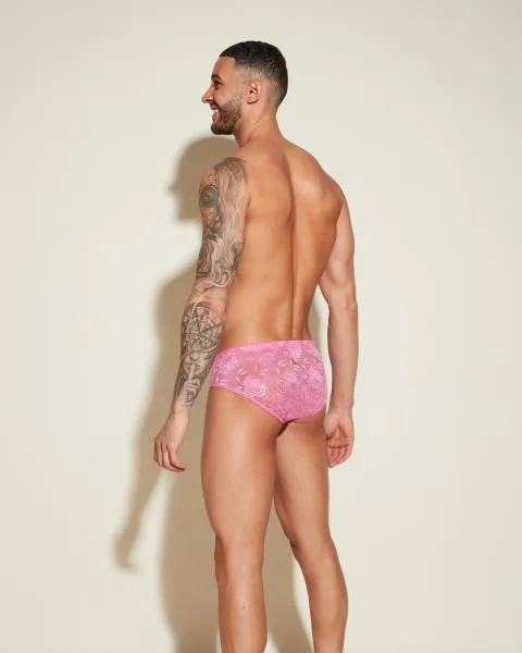 Never Say Never Men's Comfort Micro Brief - Rani Pink -
