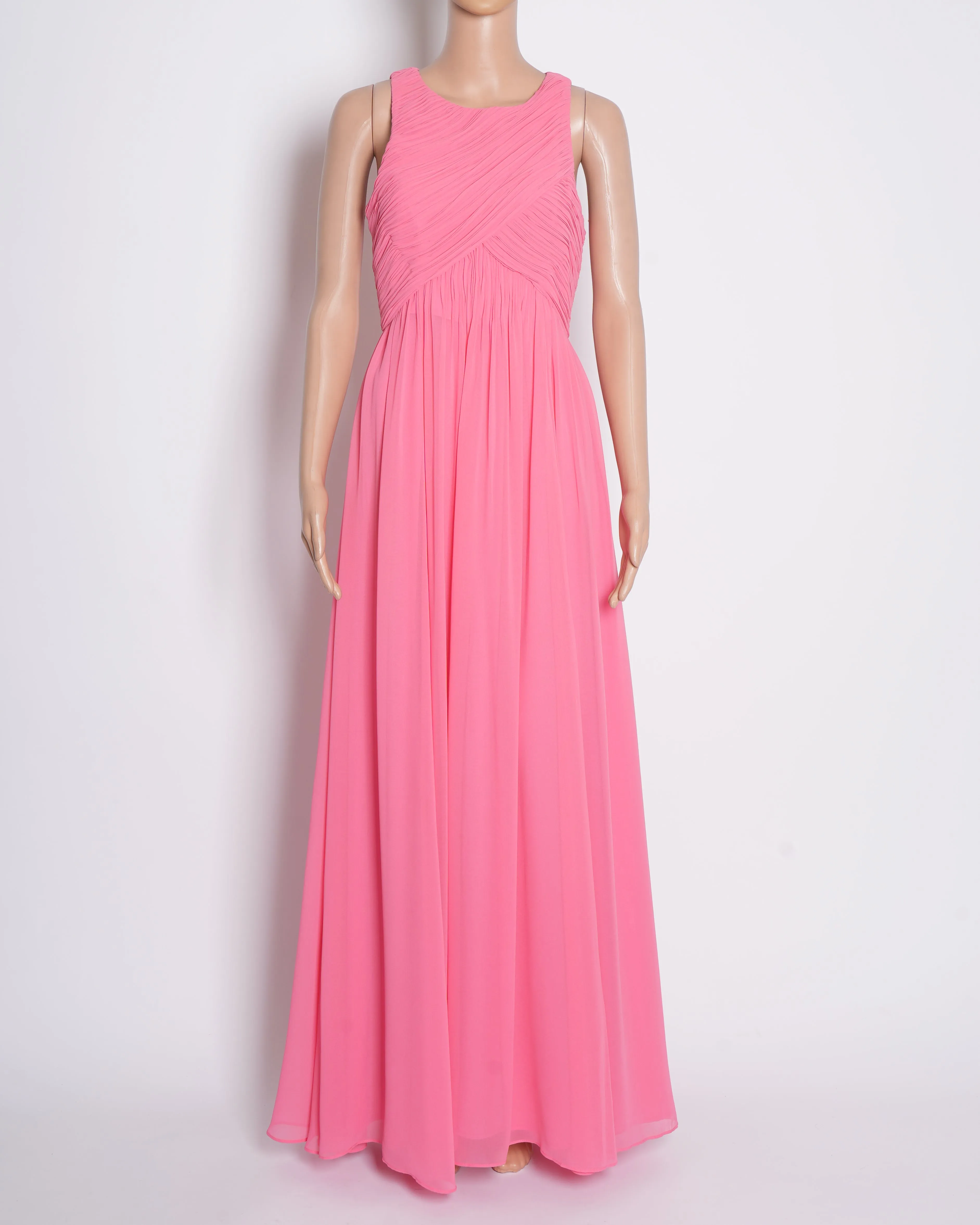 New Armani Exchange Layered Dress In Peach