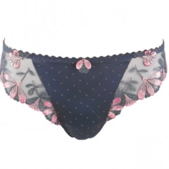 NEW Prima Donna Belleville Tanga Panties, Gray, Size M