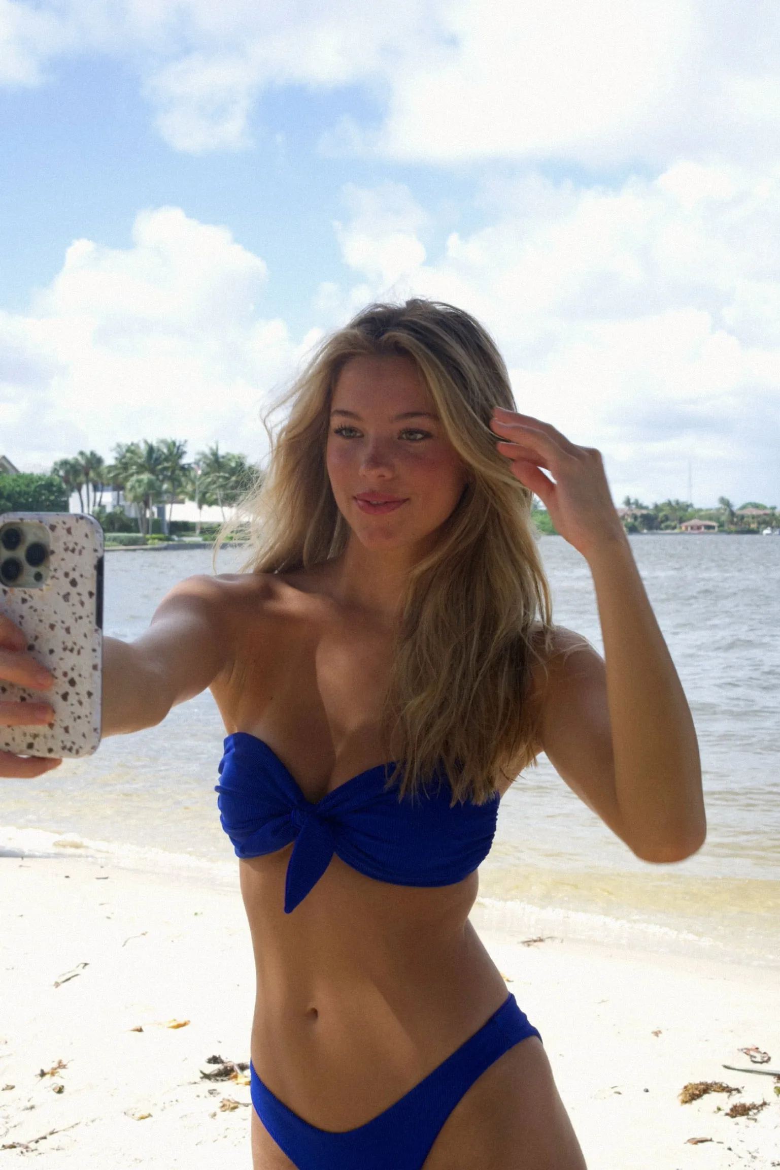 NOA Bikini Top in Ribbed Santorini
