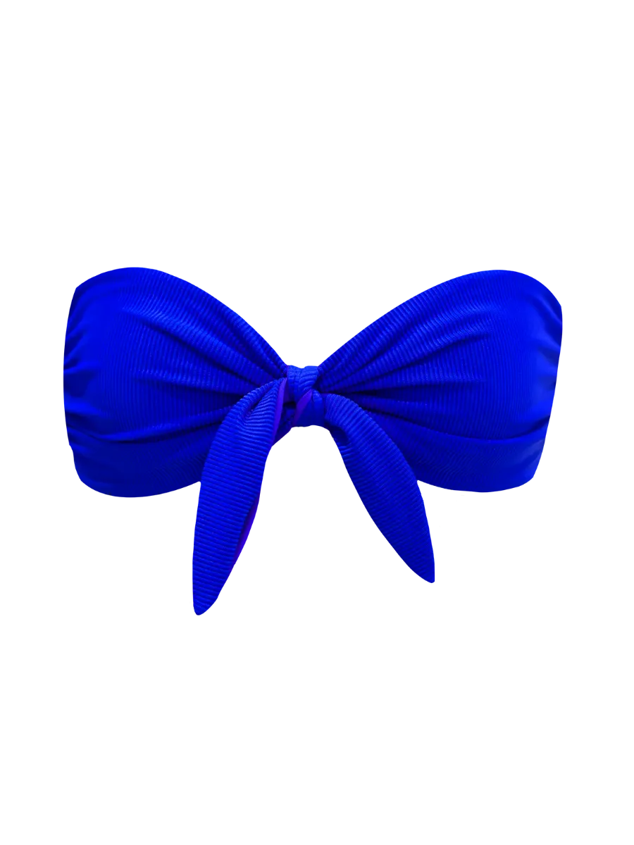 NOA Bikini Top in Ribbed Santorini