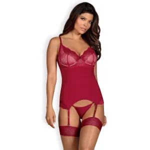 Obsessive - Sexy Lingerie - Rosalyne Corset - L/Xl - Black
