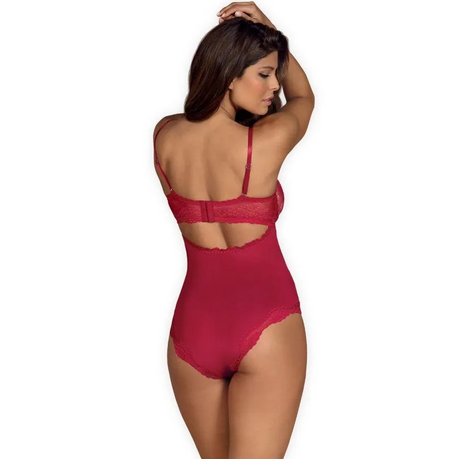 Obsessive - Sexy Lingerie - Rosalyne Teddy - S/M - Red