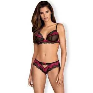 Obsessive - Sexy Lingerie - Tulia Two Pieces Set - L/Xl - Black