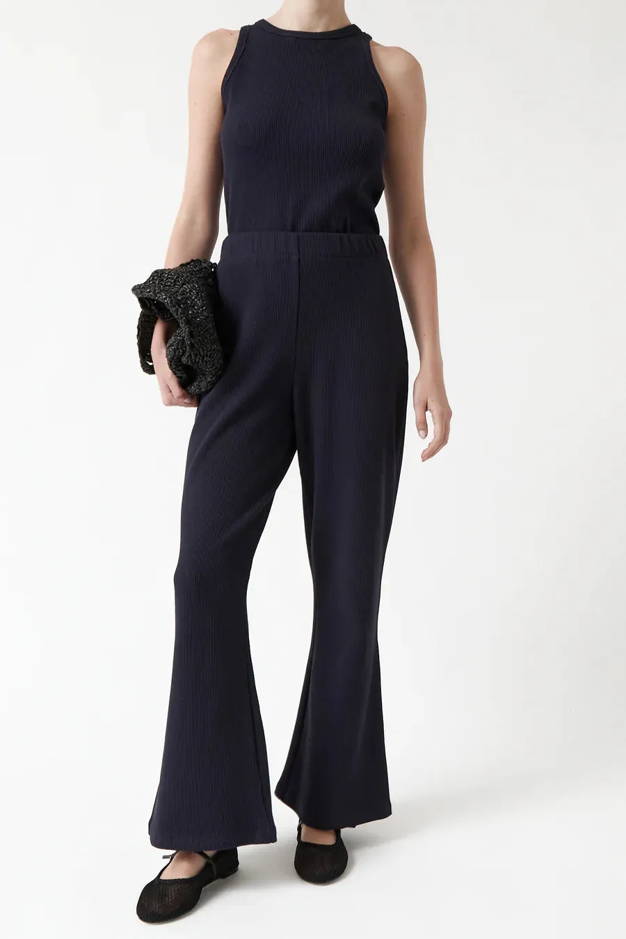 ocean pants in deep blue