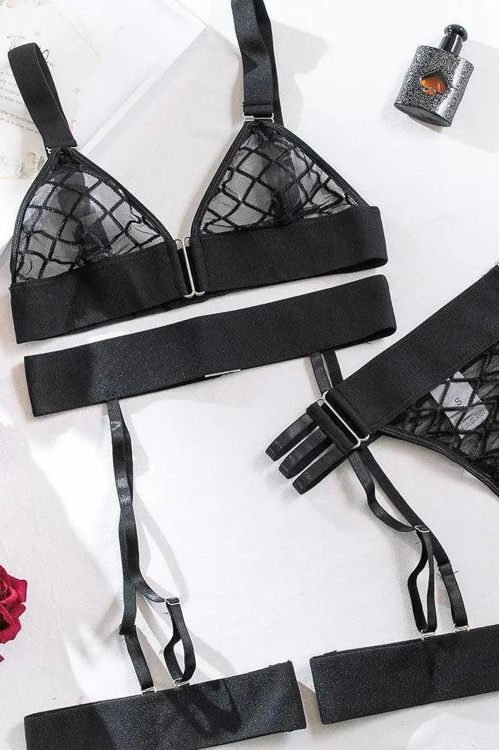 Ophelia Lingerie Set - Black