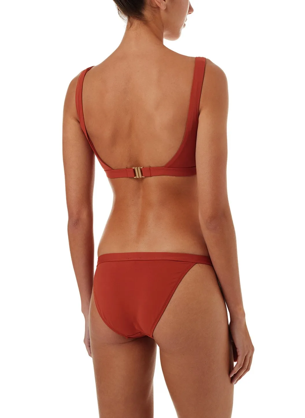 Orlando Cinnamon Classic Over The Shoulder Crop Bikini