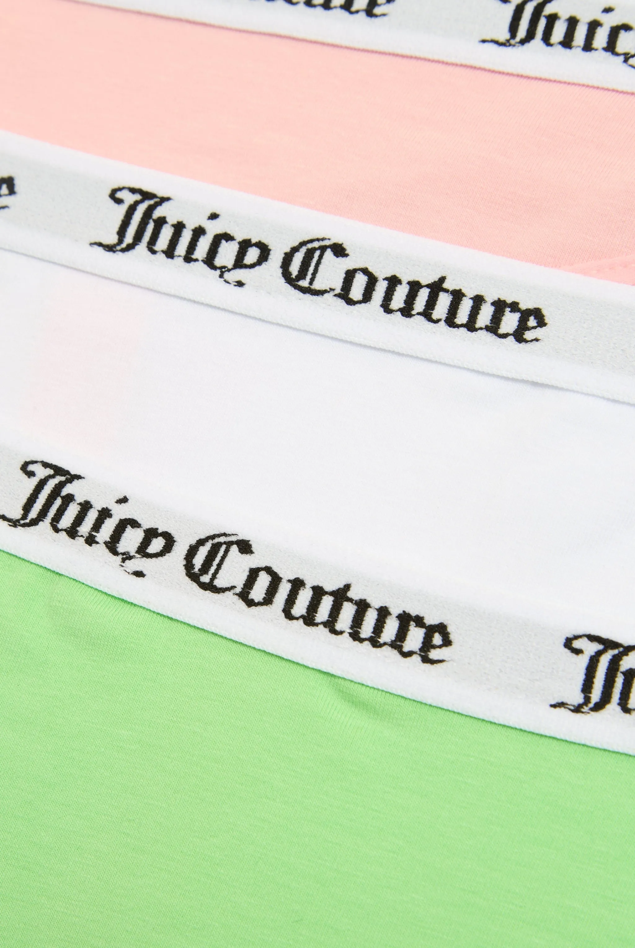 PACK OF 3 MIX COTTON BRANDED WAISTBAND THONGS