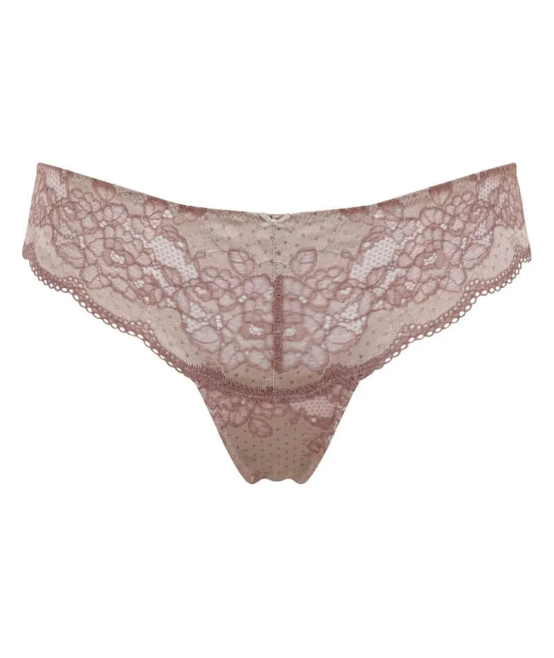 Panache Clara Thong - Champagne/Bronze