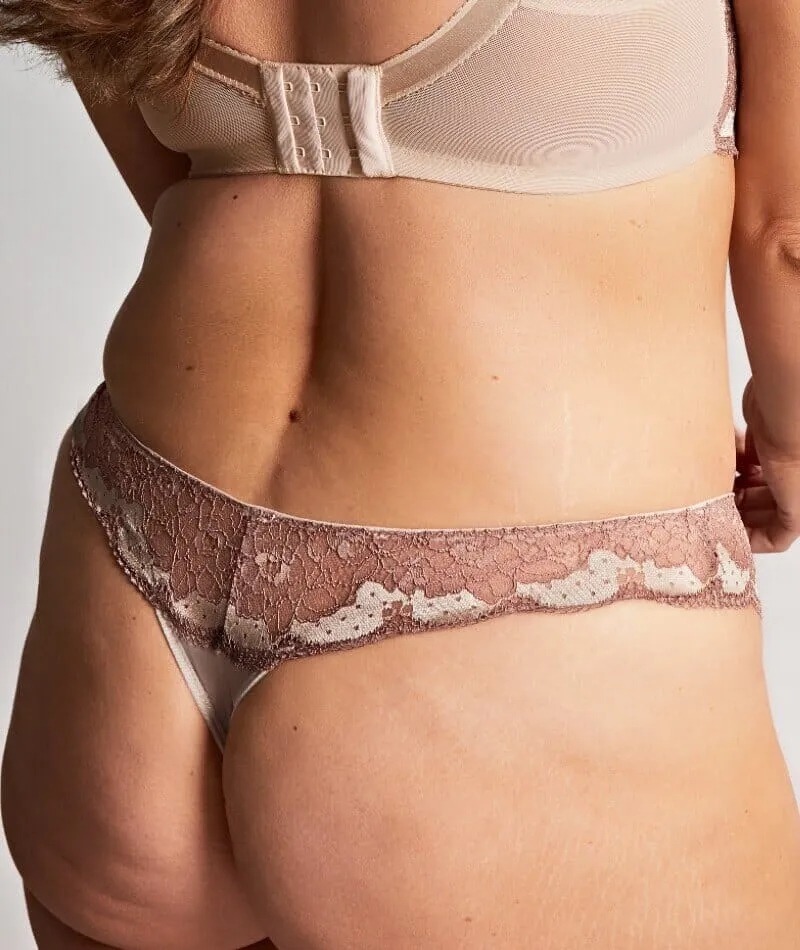 Panache Clara Thong - Champagne/Bronze