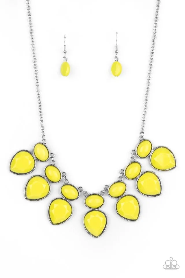 Paparazzi Modern Masquerade Necklace Yellow