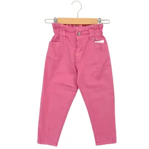 Paperbag Girls Color Pants Rose