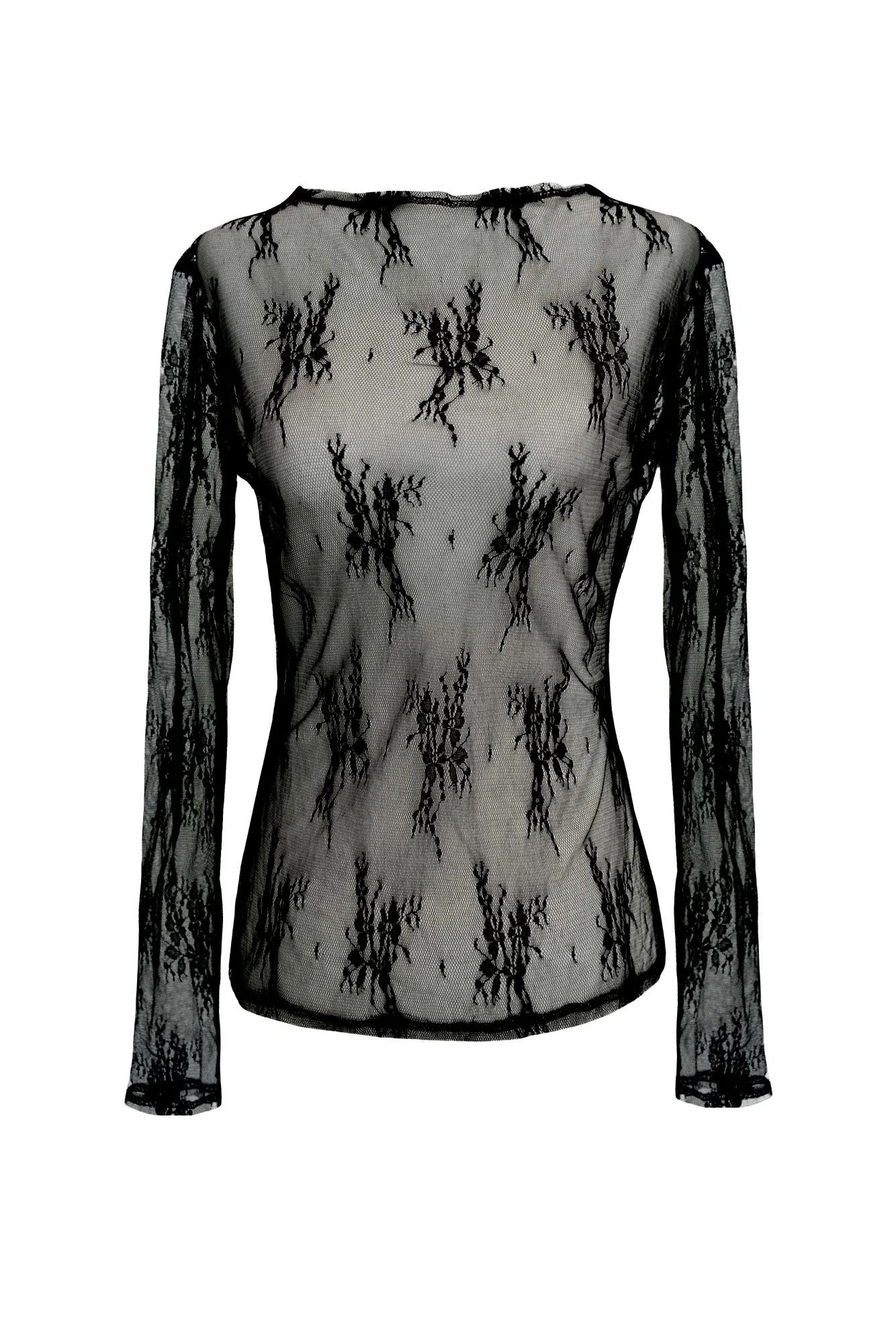 Paulette Black Lace Top