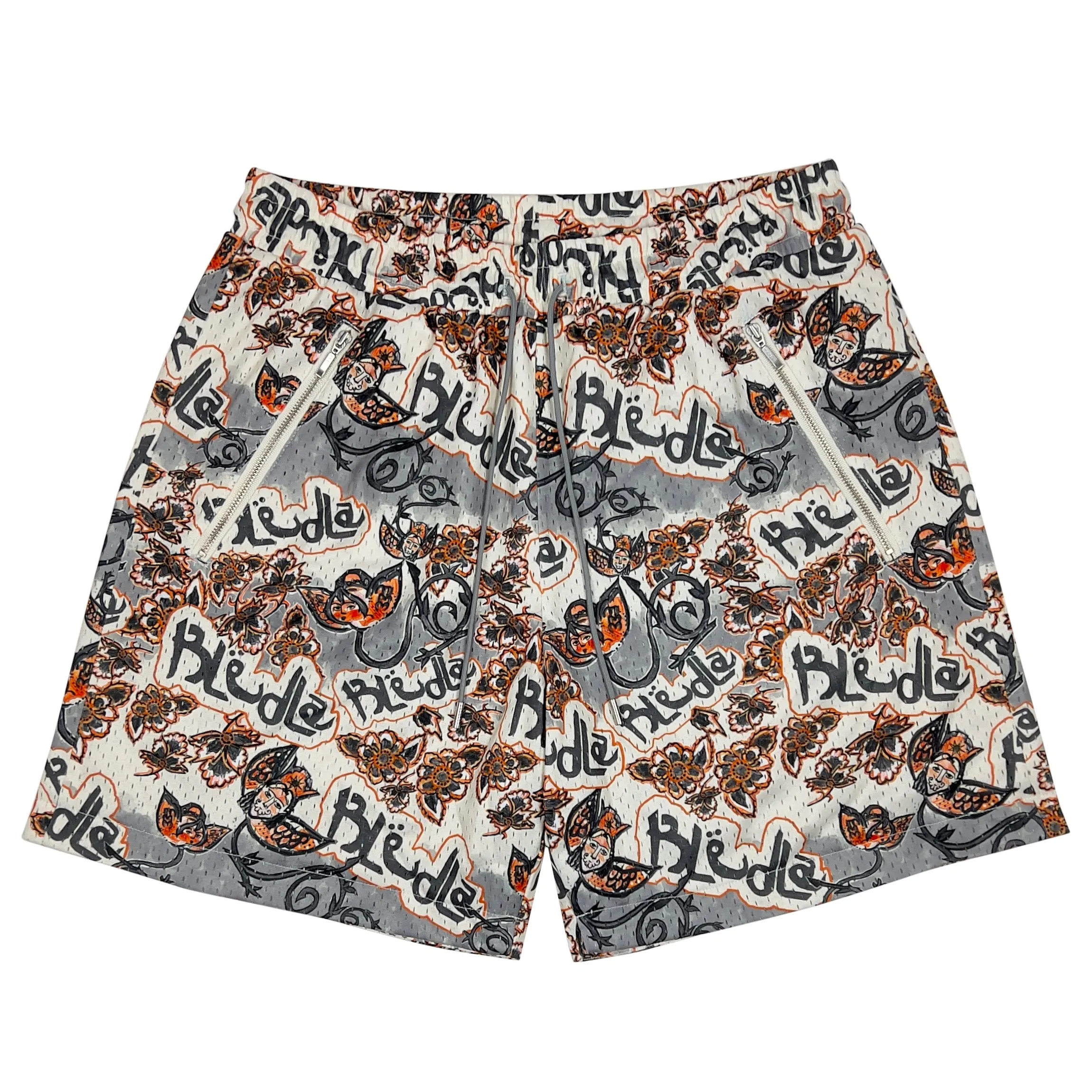 Persian Funk Mesh Short - Charcoal/Orange