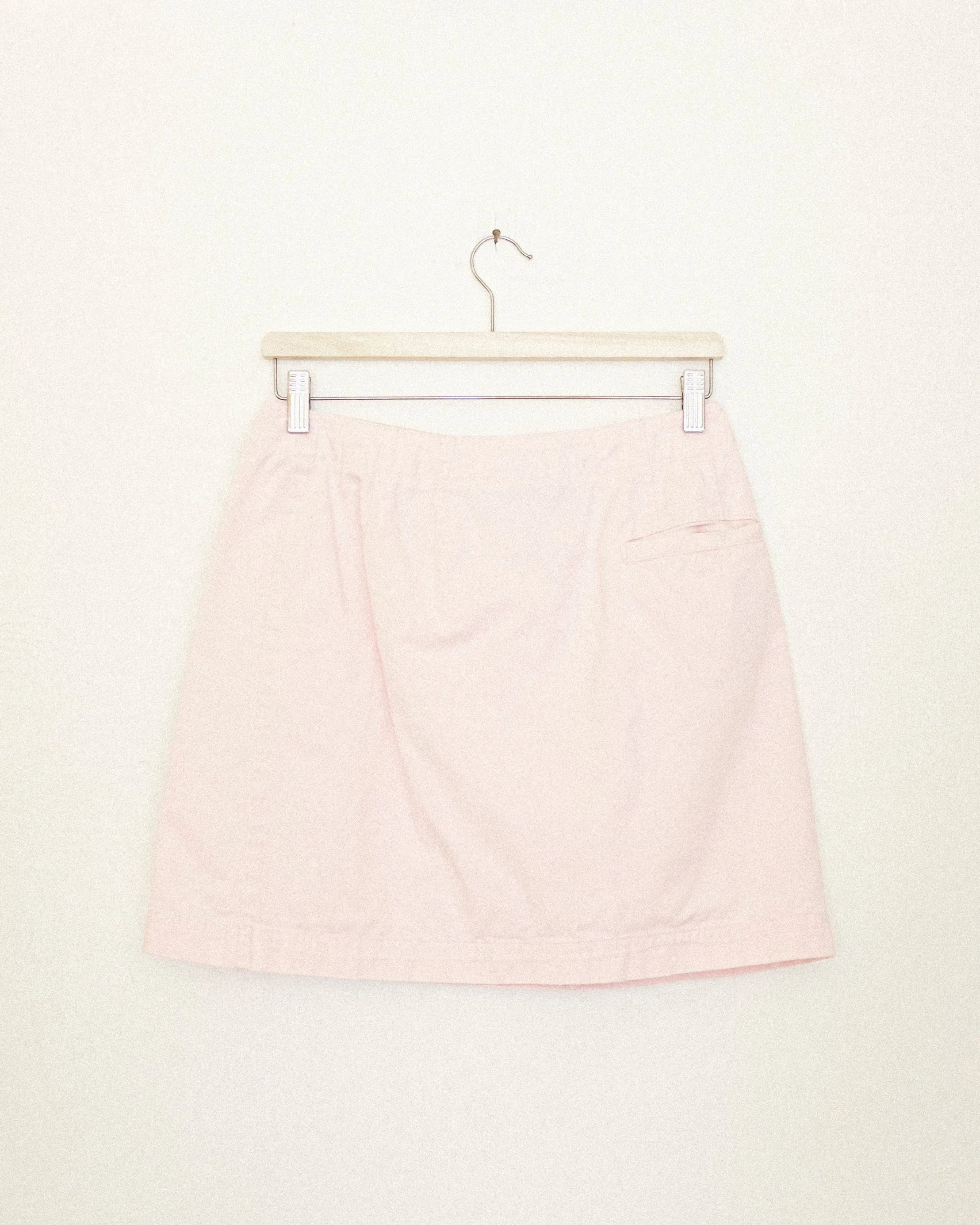 Pink Denim Mini Skirt