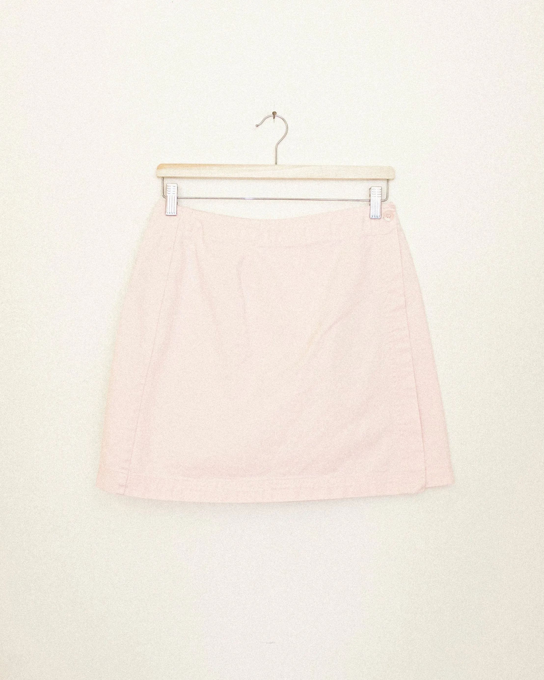 Pink Denim Mini Skirt