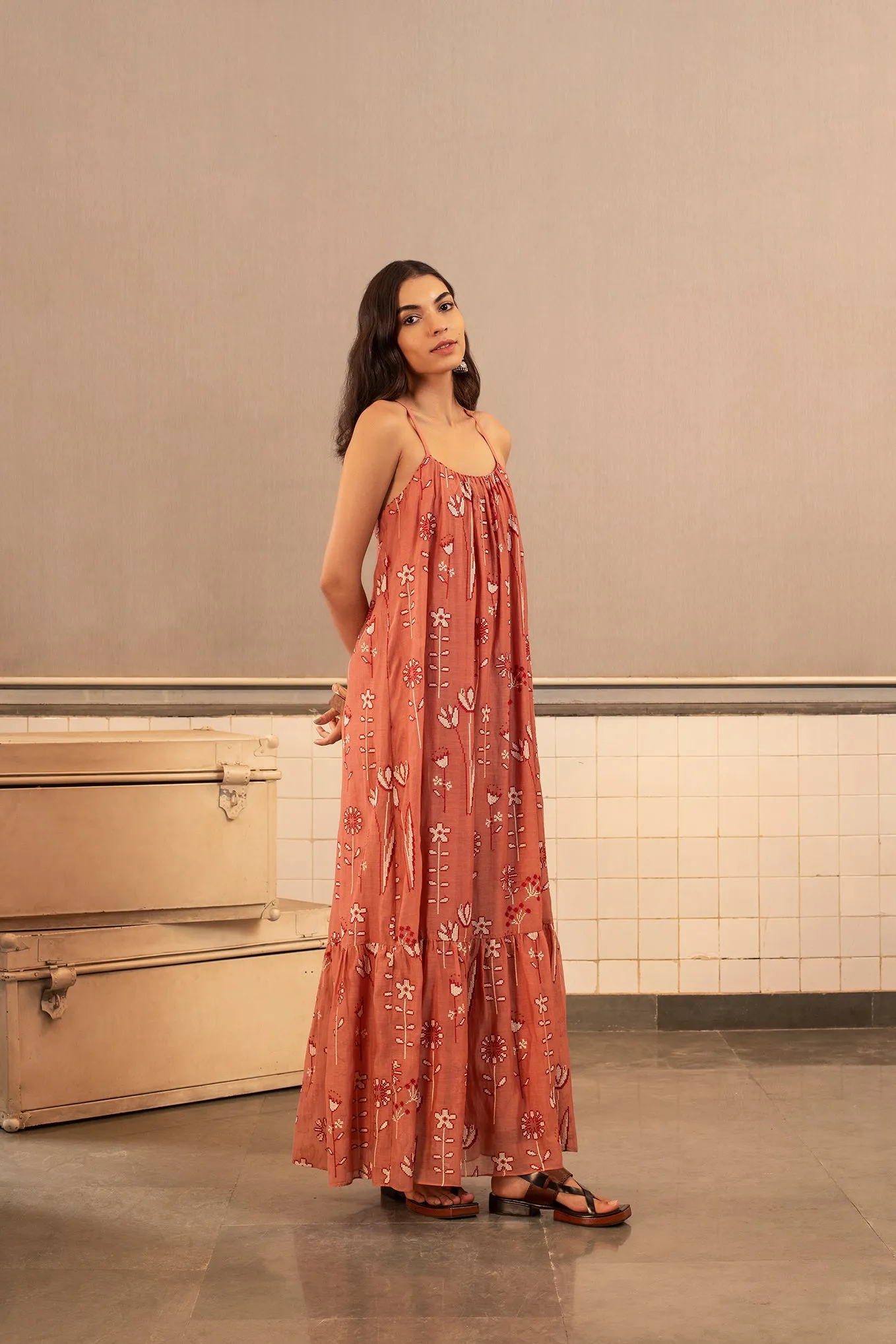 Pink Etta Strappy Dress
