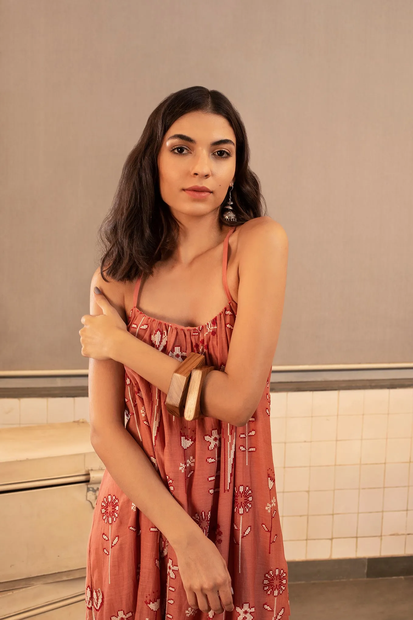 Pink Etta Strappy Dress