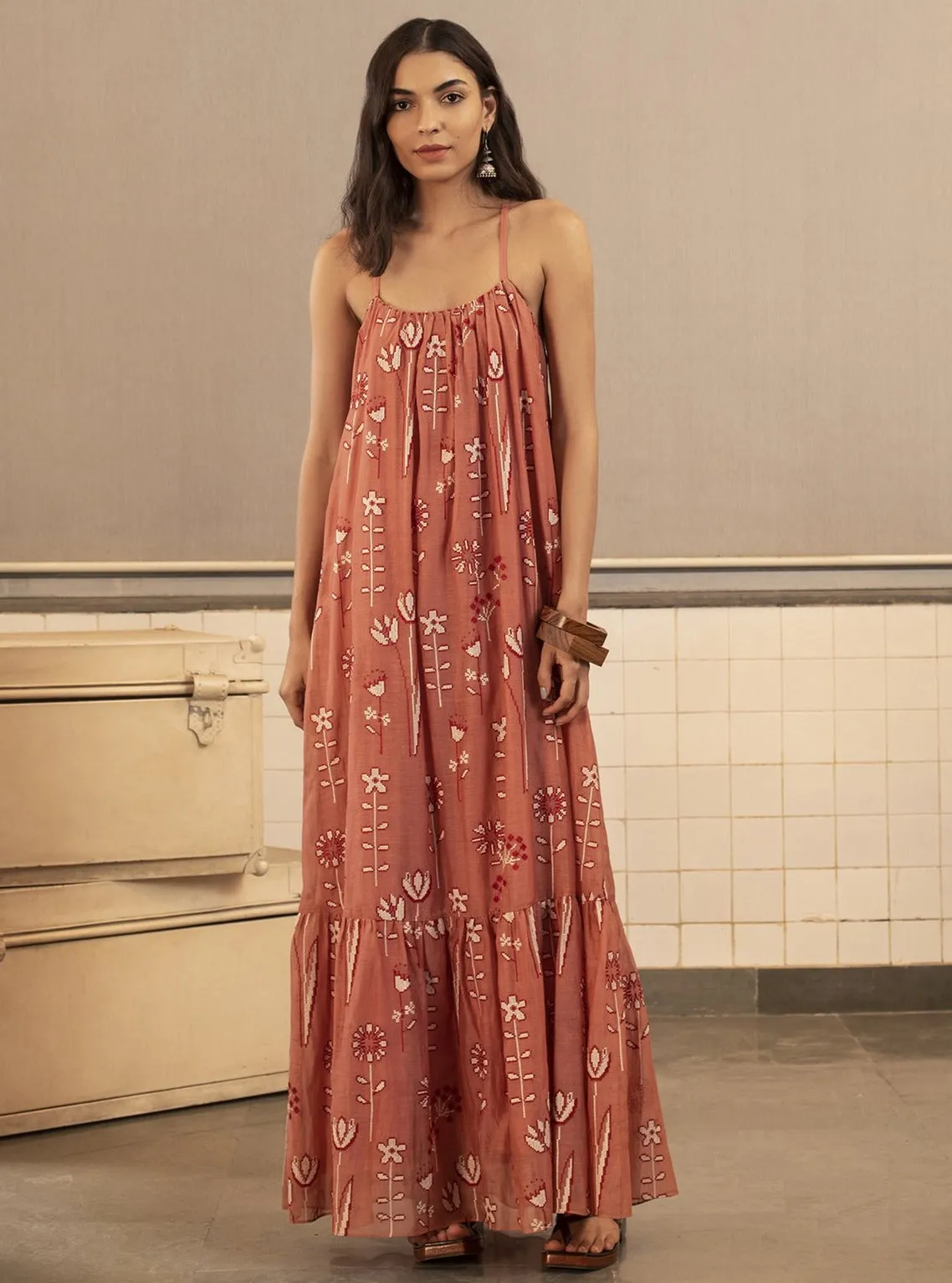 Pink Etta Strappy Dress