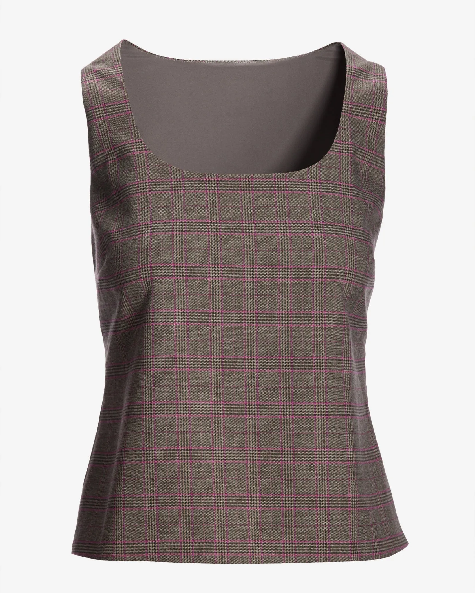 Plaid Modern Shell Black Multi