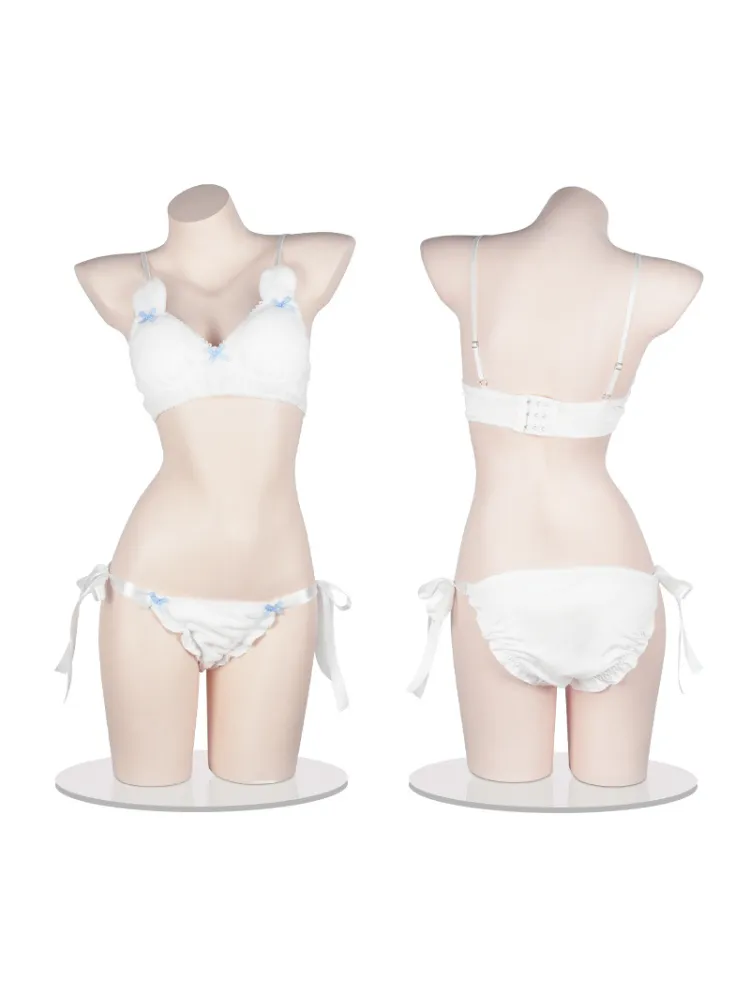 Plush Tie Side Lingerie Set