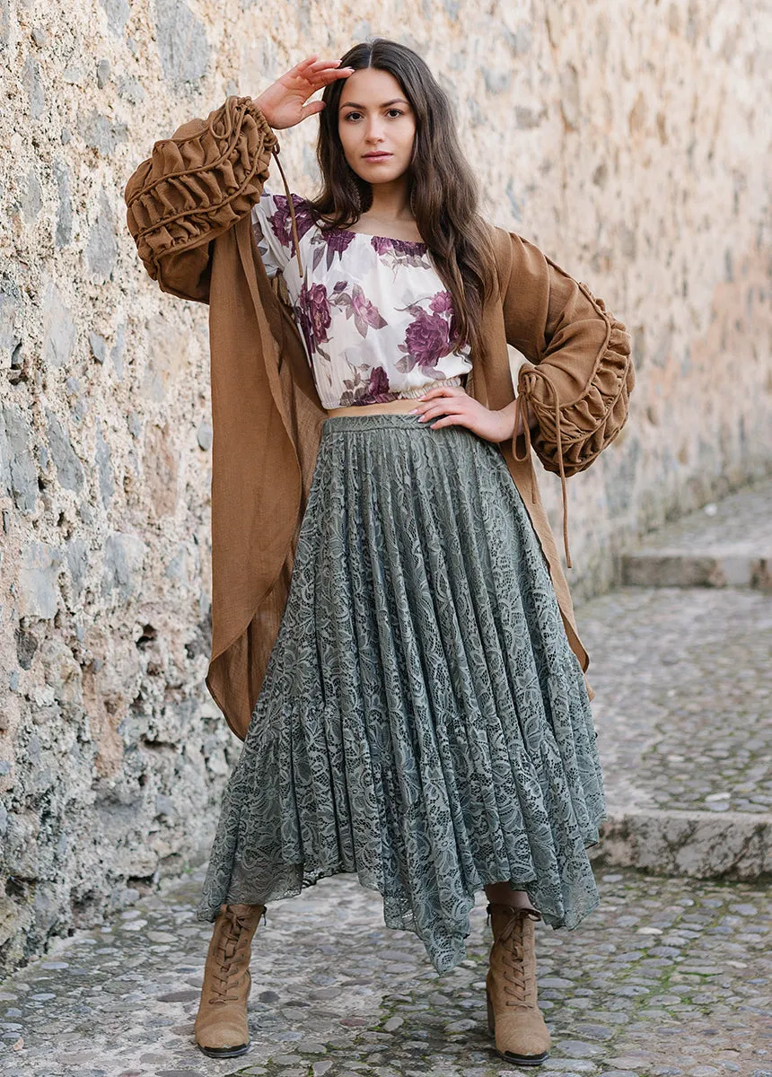 Poesy Skirt in Agave
