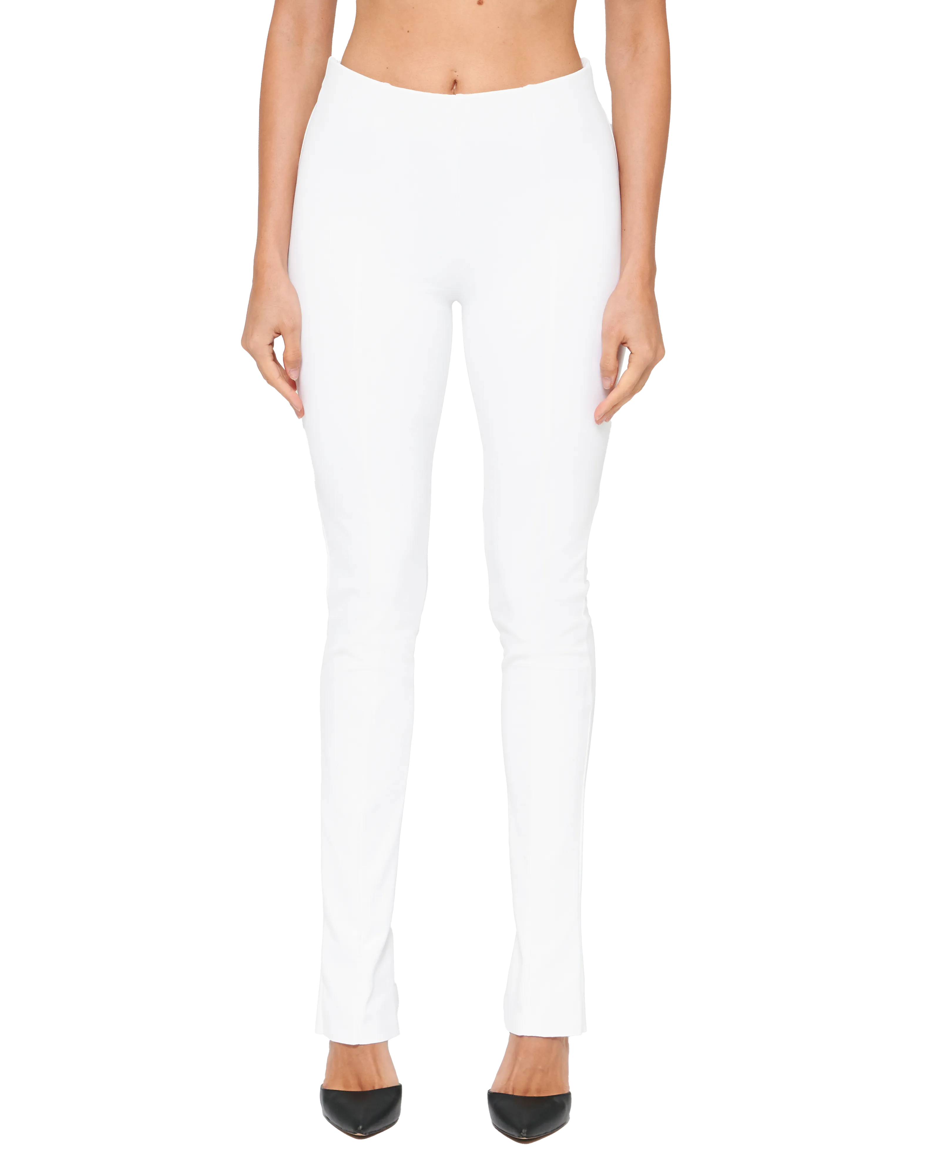 Precision Slit Pants - Ivory Whisper