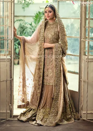 Premium Designer Golden Indian Bridal Dresses #BN875