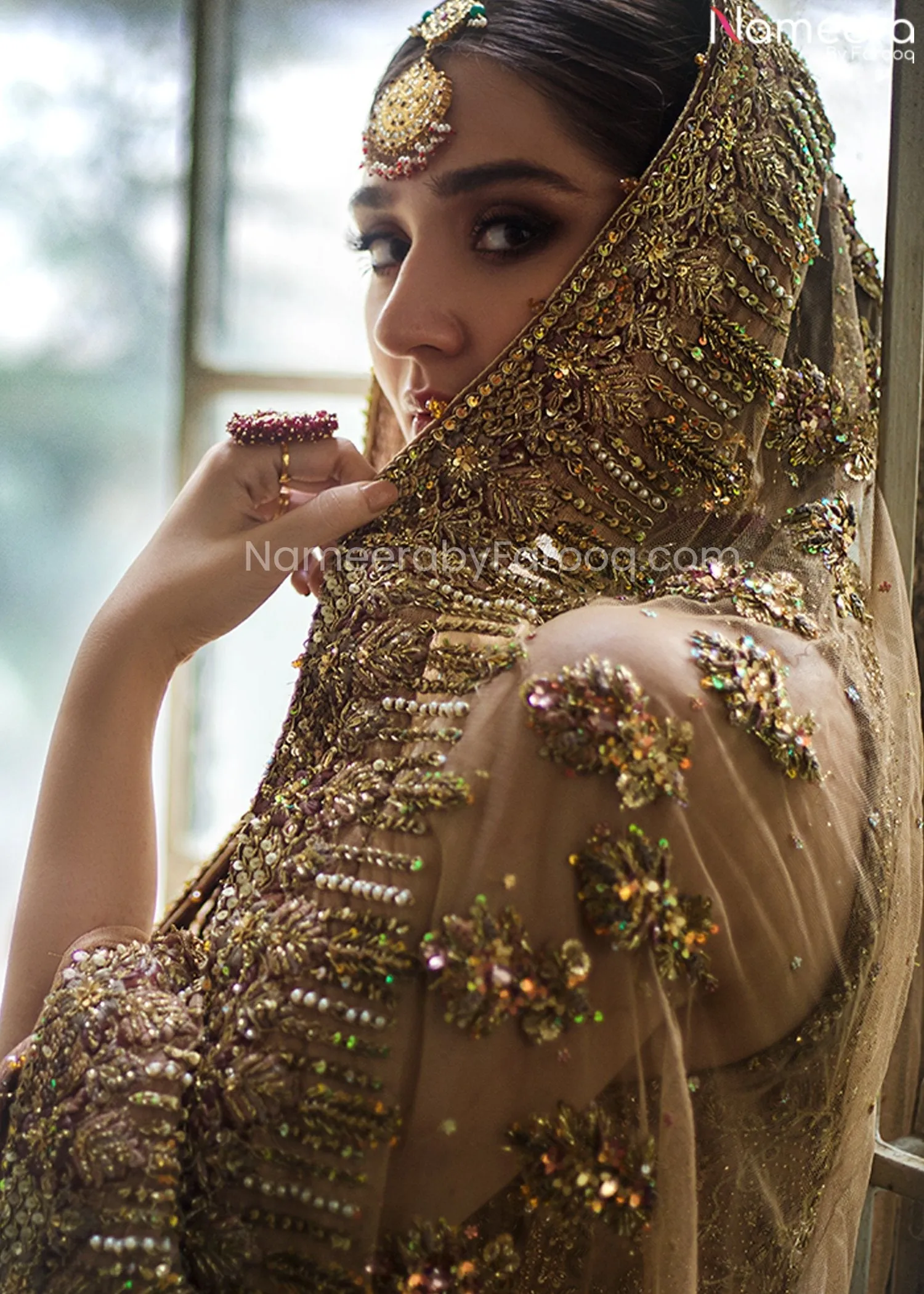 Premium Designer Golden Indian Bridal Dresses #BN875