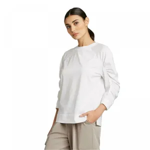 Prologue Women's Ruched Raglan 3/4-Sleeve Crewneck T-Shirt