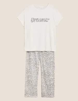 Pure Cotton Animal Print Pyjama Set
