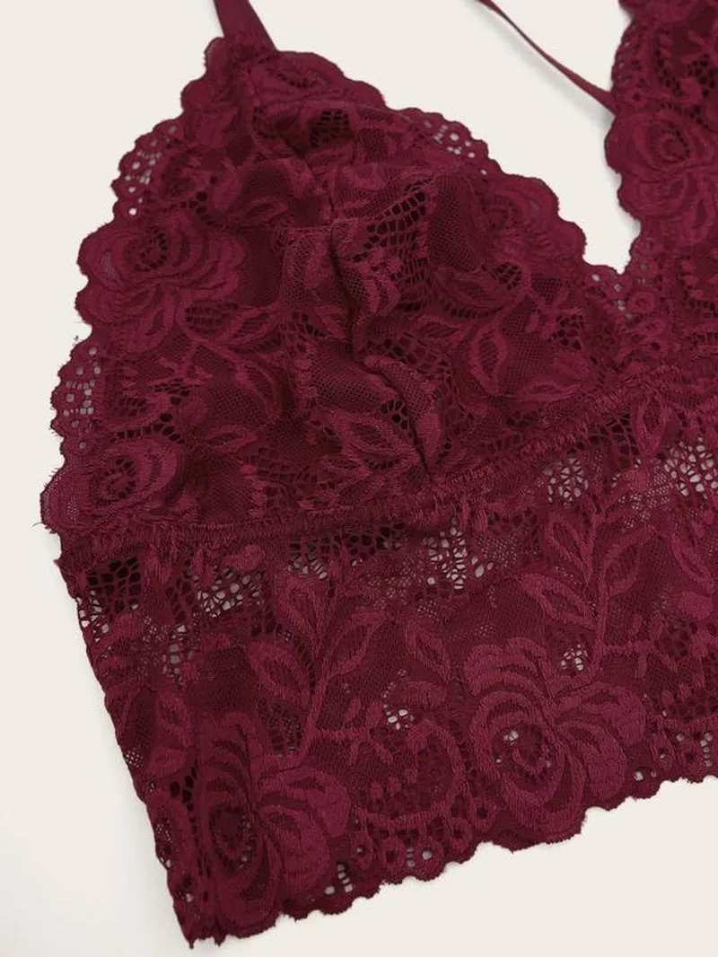 "Floral Lace Comfort Lingerie Set"