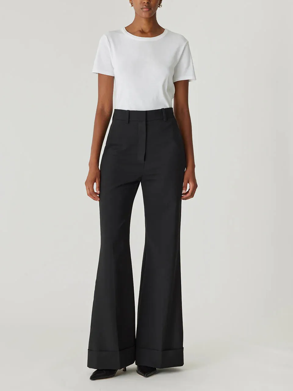 Refined Suiting Wide-Leg Trouser