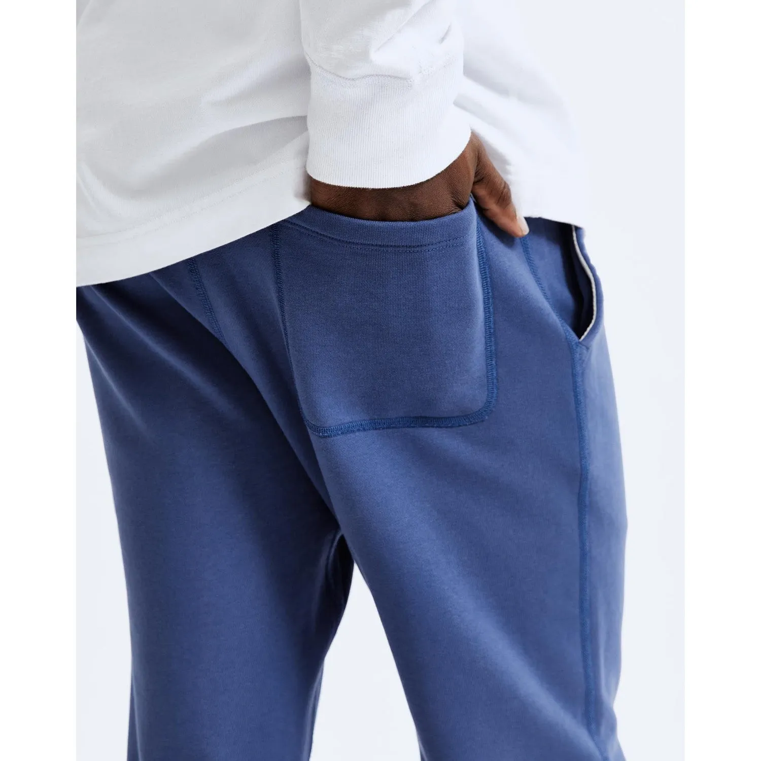 Reigning Champ Men Knit Mid Wt Terry Slim Sweatpant Lapis RC-5075-LPS