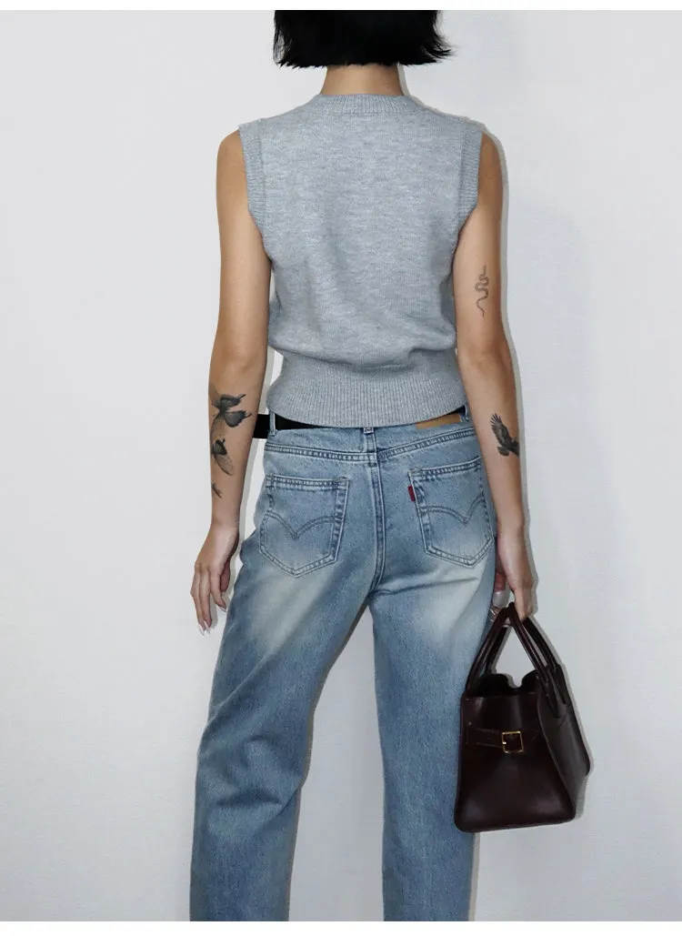 Retro Slim Straight Jeans