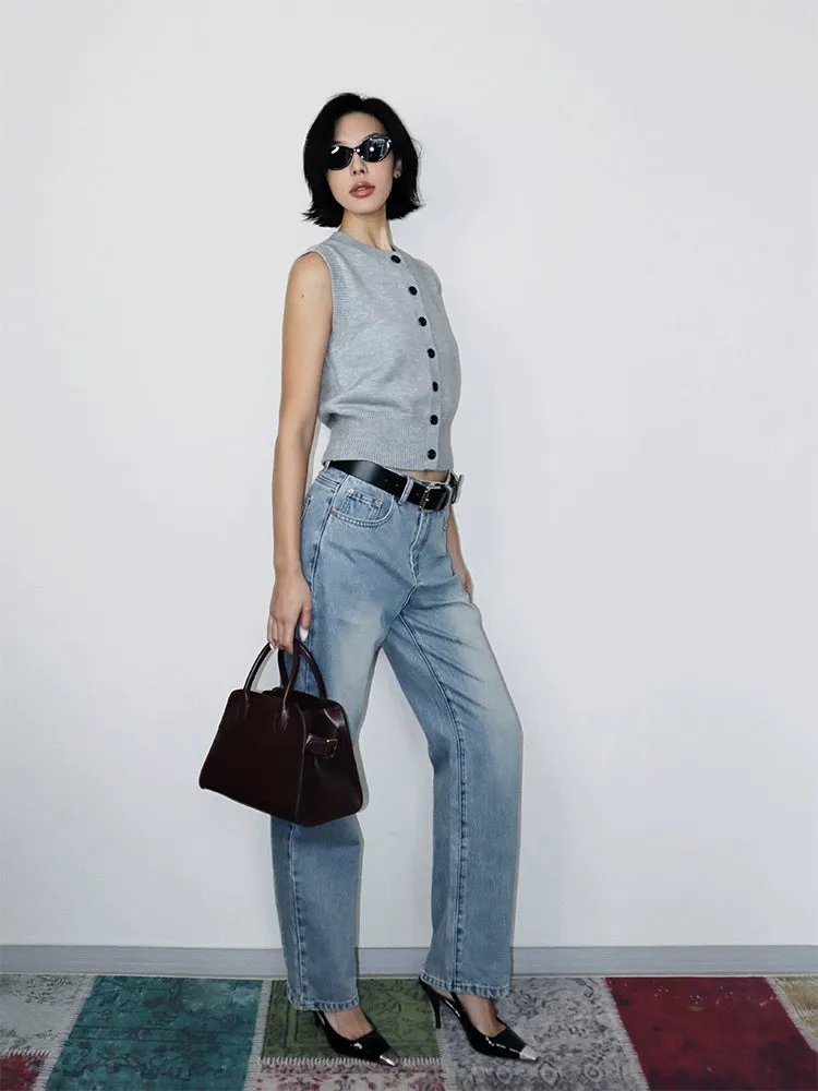 Retro Slim Straight Jeans