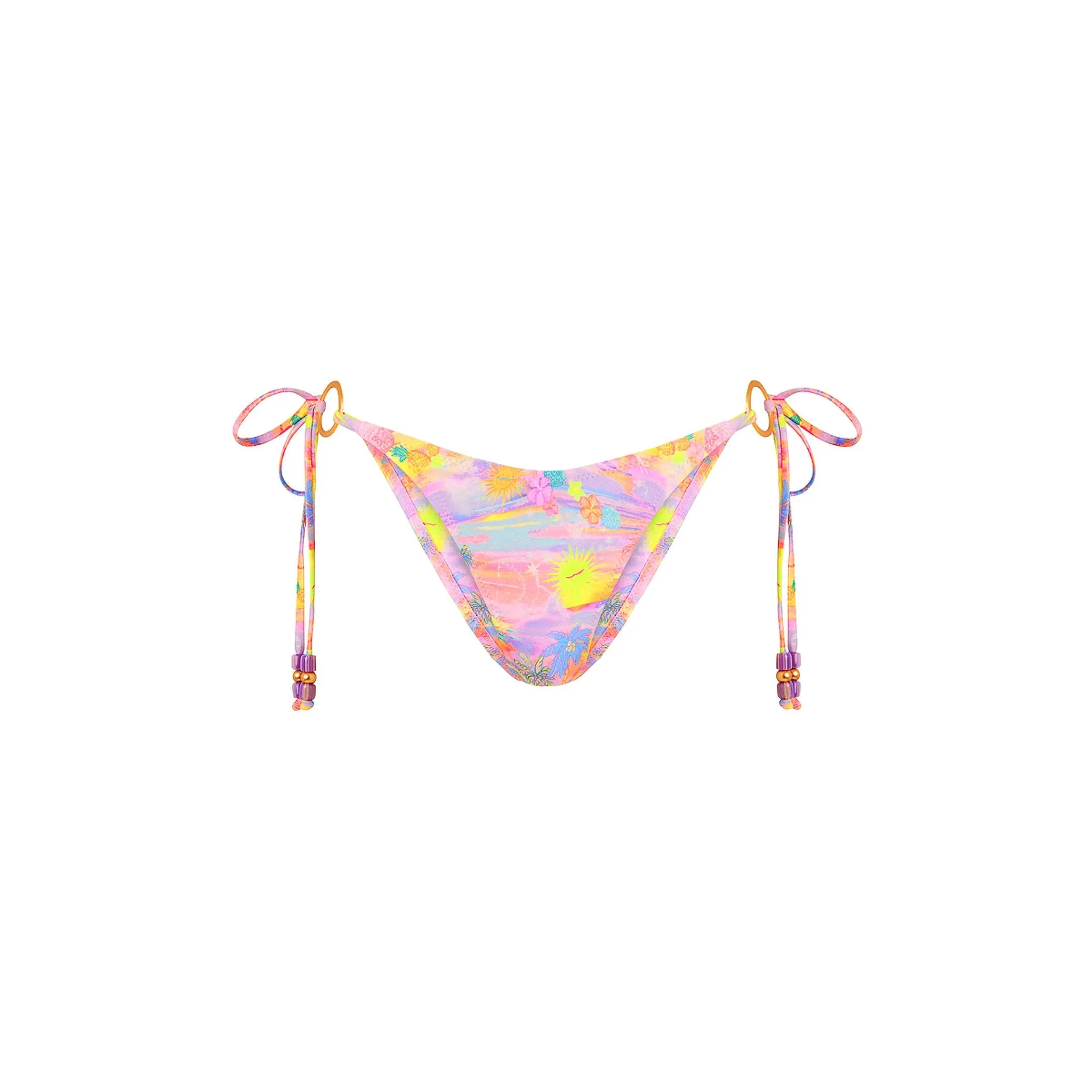 Ring Cheeky Tie Bikini Bottom - Sunset Universe