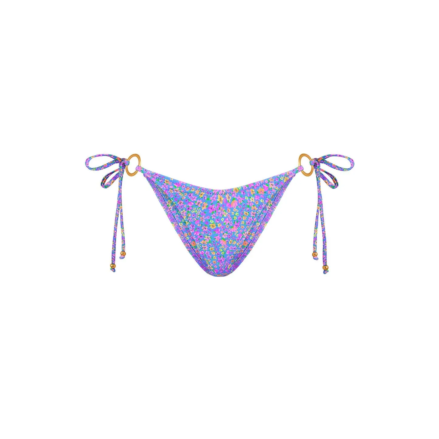 Ring Cheeky Tie Side Bottom - Bubblegum Blossom Shimmer
