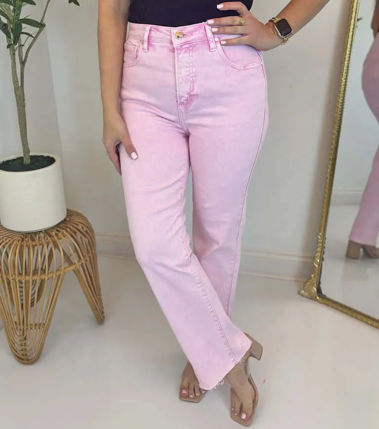 RISEN - GEMMA MINERAL PINK JEANS